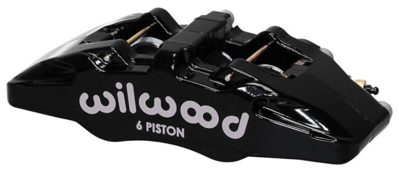 Wilwood Caliper-Forged Dynapro 6 5.25in Mount-R/H 1.62/1.12/1.12in Pistons 0.81in Disc - 120-13434-BK
