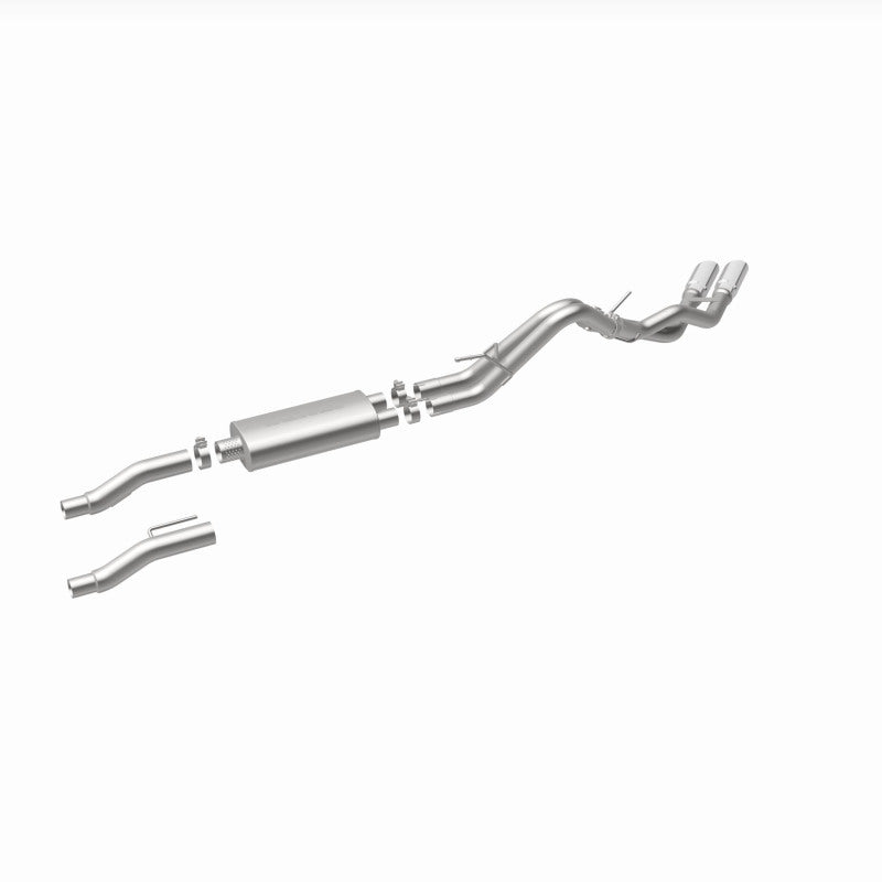 MagnaFlow 11 Ford F-150 3.7L/5.0L/6.2L SS Catback Exhaust Dual Same Side Exit w/ 3.5in SS Tips - 15461