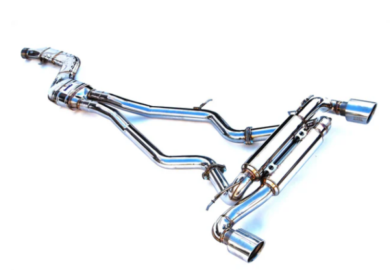 Invidia 2019+ Toyota Supra Gemini w/ Valve Rolled SS Tip Cat-back Exhaust - HS19TSP4VGMIRS
