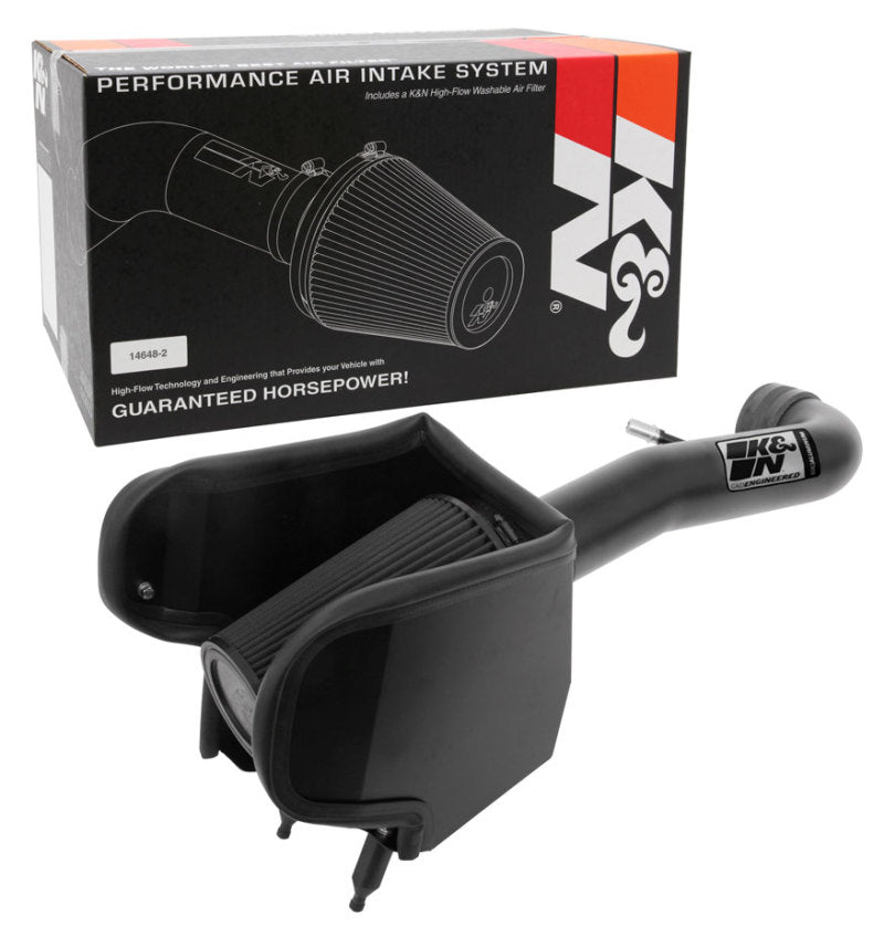 K&N 2018 Jeep Wrangler JL V6-3.6L F/I Blackhawk Performance Intake Kit (No Jeep Grand Cherokee) - 71-1576