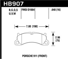 Load image into Gallery viewer, Hawk 12-16 Porsche 911 Carrera S DTC-60 Front Brake Pads - HB907G.640