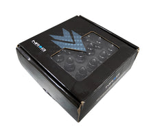 Load image into Gallery viewer, NRG 500 Series M12 X 1.5 Bullet Shape Steel Lug Nut Set - 21 Pc w/Lock Key - Black - LN-LS500BK-21
