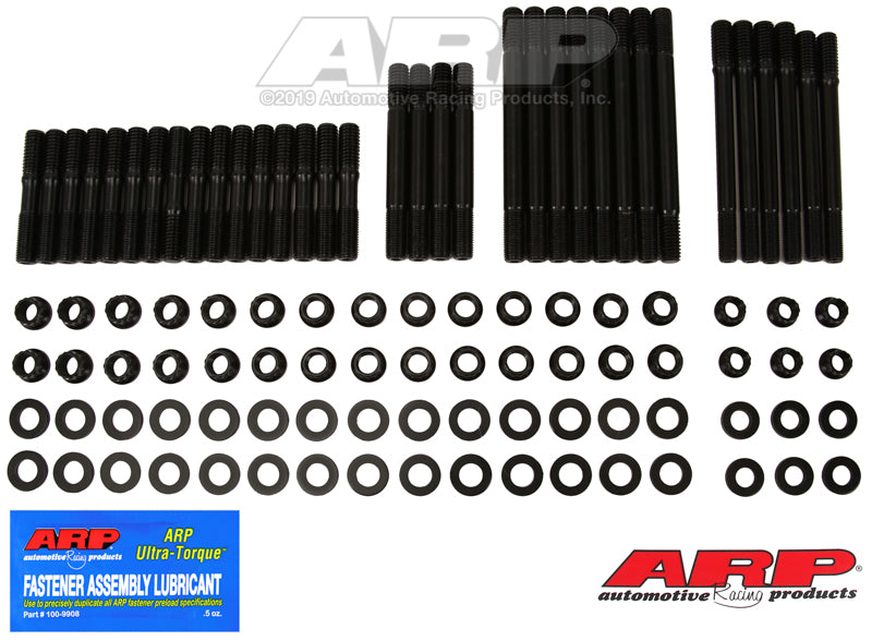 ARP SB Chevy, w/Bowtie alum and cast Black, undercut Head Stud Kit - 234-4720