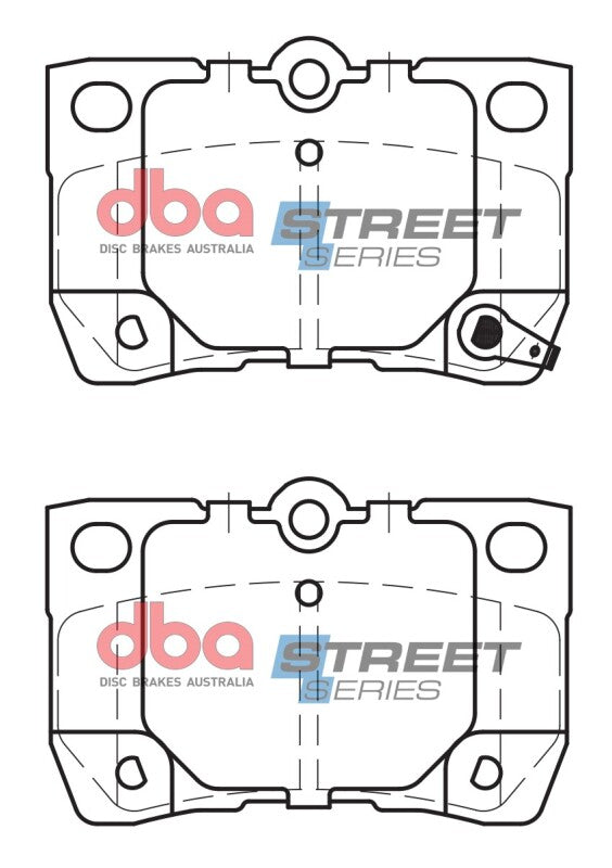 DBA 07-11 Lexus GS350 Street Series Rear Brake Pads - DB1854SS