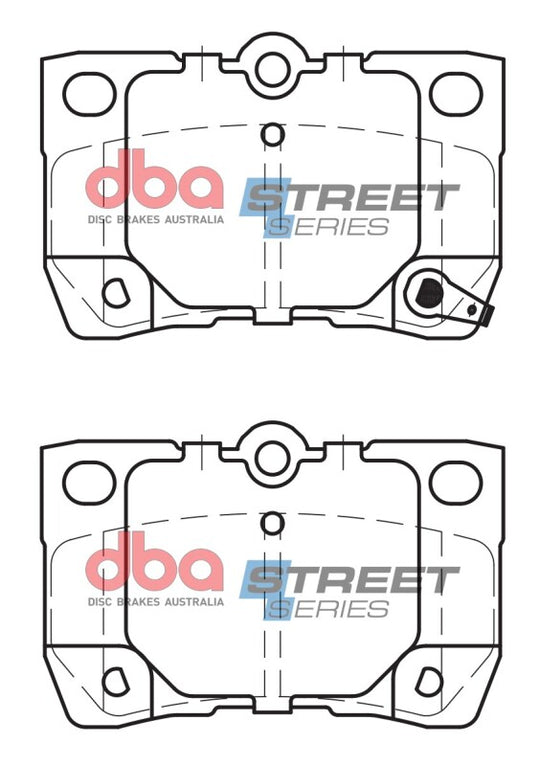 DBA 07-11 Lexus GS350 Street Series Rear Brake Pads - DB1854SS
