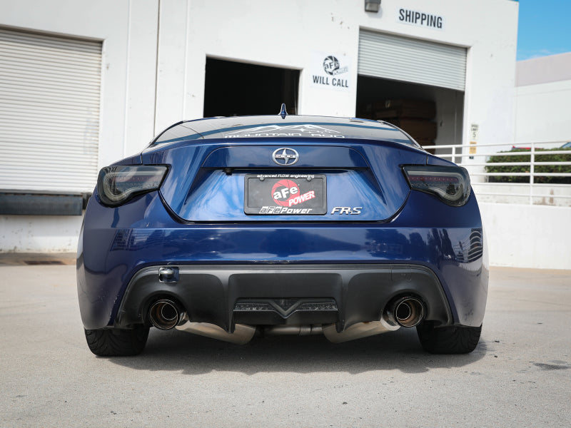 aFe Takeda Exhaust Axle-Back 13-15 Scion FRS / Subaru BRZ 304SS Carbon Fiber Dual Tips Exhaust - 49-36023-C
