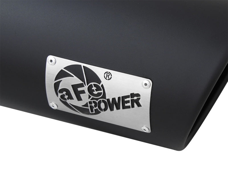 aFe Diesel Exhaust Tip Bolt On Black 4in Inlet x 6in Outlet x 15in - 49T40606-B15