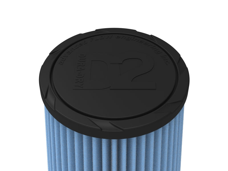 aFe POWER Universal Clamp-On Air Filter w/ D2 Dura-Dry Media - 4.5in F x 7in B x 4.75in T x 9in H - 21-45005V