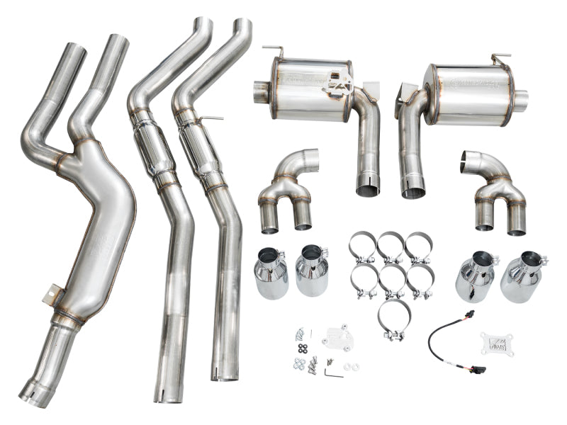 AWE Tuning 22-26 BMW M240i (G42) Touring Edition Exhaust - Chrome Silver Tips - 3015-42240