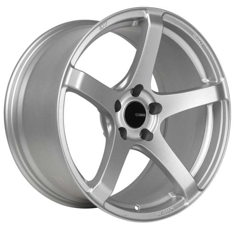 Enkei Kojin 18x8 45mm Offset 5x114.3 Bolt Pattern 72.6mm Bore Dia Matte Silver Wheel - 476-880-6545SP