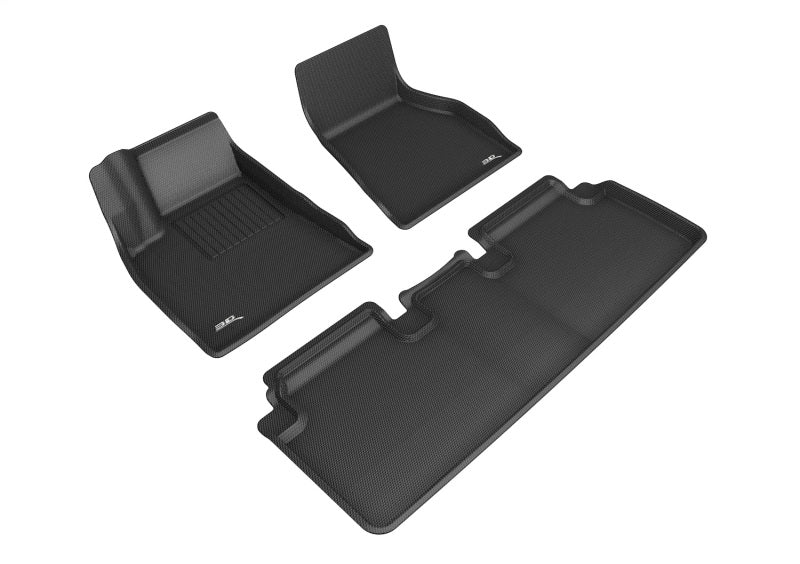 3D MAXpider 15-19 Tesla Model S Kagu Black Full Set - L1TL01301509