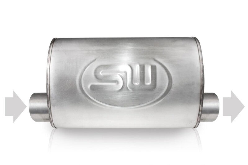 Stainless Works 2.5in ID OFFSET INLET/ 2.5in OD OFFSET OUTLET (ON SAME SIDE) 4inx8in - TM4S25O25OSS
