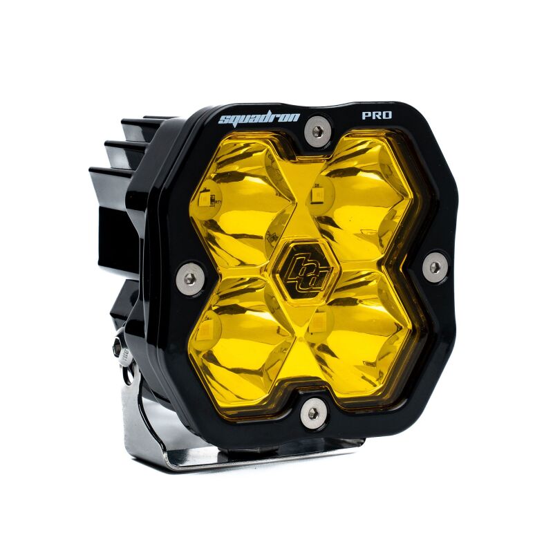 Baja Designs Squadron 2.0 Pro LED Spot (Single Light) - Baja Amber - 4900112