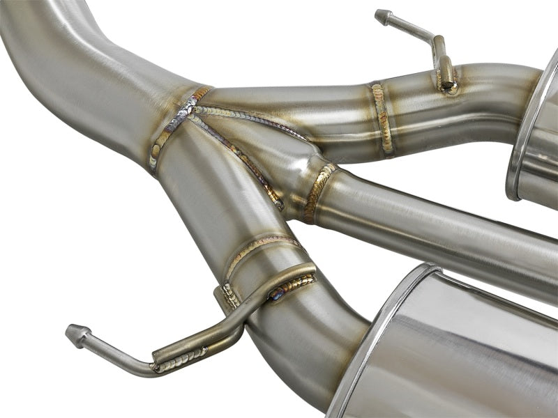 aFe Takeda 3in 304 SS Cat-Back Exhaust w/ Tri-Black Tips 17-18 Honda Civic Type R L4 2.0L (t) - 49-36623-B