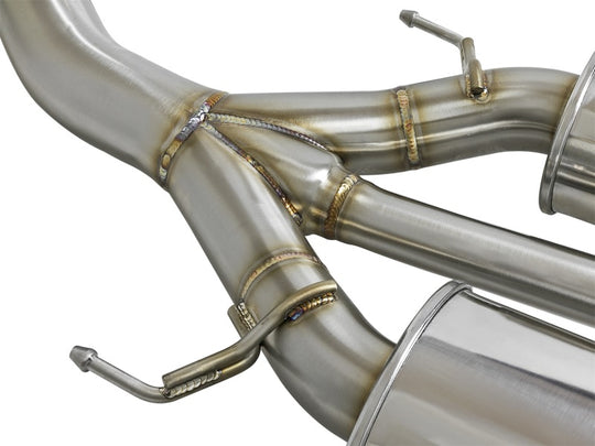 aFe Takeda 3in 304 SS Cat-Back Exhaust w/ Tri-Black Tips 17-18 Honda Civic Type R L4 2.0L (t) - 49-36623-B