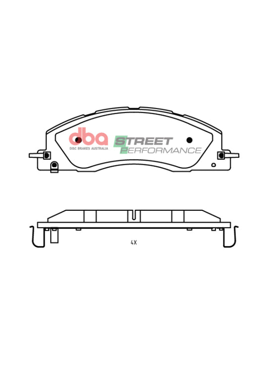 DBA 2019+ RAM 2500/3500 (DJ) 6.7L 4WD SP Performance Front Brake Pads - DB2705SP