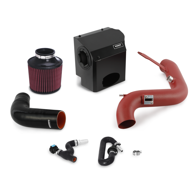 Mishimoto 2016 Ford Fiesta ST 1.6L Performance Air Intake Kit - Wrinkle Red - MMAI-FIST-16WRD