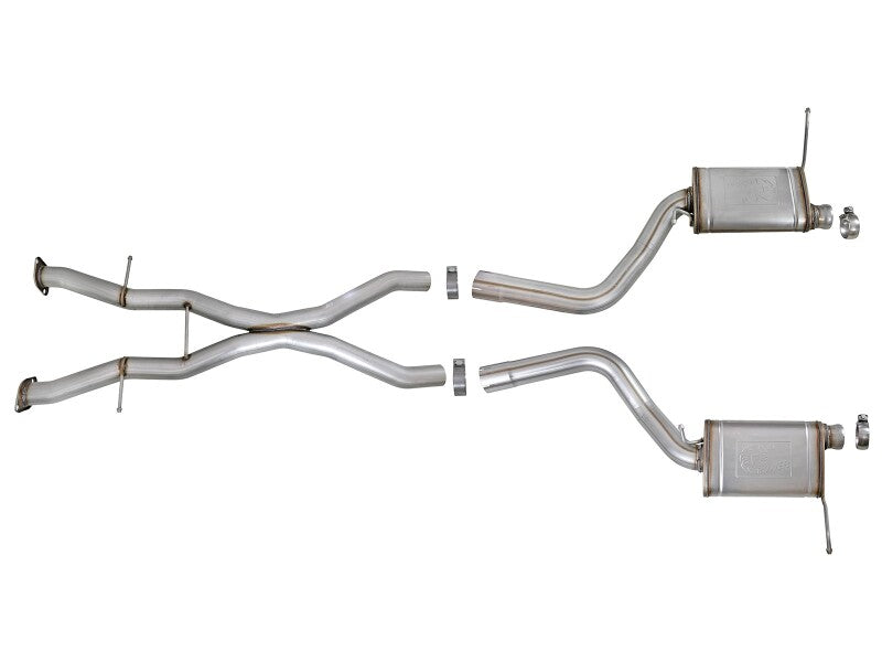 aFe MACHForce XP 12-17 Jeep Grand Cherokee WK2 SRT8 V8-6.4L 304SS Cat-Back Exhaust w/o Resonator - 49-38058