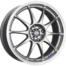 Load image into Gallery viewer, Enkei J10 17x7 5x100/114.3 38mm Offset Dia Silver w/ Machined Lip Wheel - 409-770-12SP