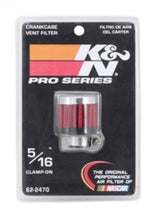 Load image into Gallery viewer, K&amp;N .315/.431 Flange 1 3/8 inch OD 1.5 inch H Clamp On Crankcase Vent Filter - 62-2470