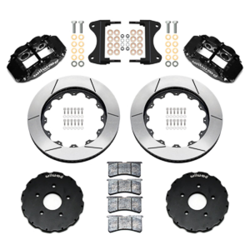 Wilwood 14-19 Chevrolet Corvette C7 Forged Narrow Superlite 6R Front BBK - 14.00 Rotor - Black - 140-18532