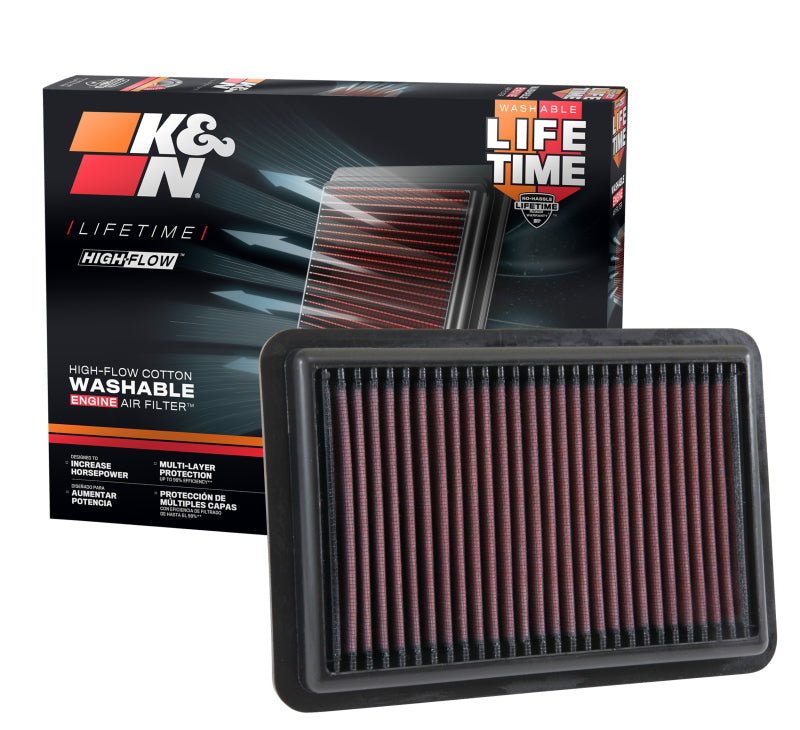 K&N 2017 Hyundai Elantra L4-20L F/I Replacement Drop In Air Filter - 33-5050