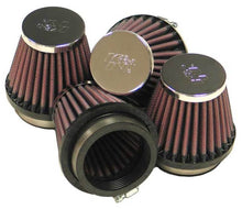 Load image into Gallery viewer, K&amp;N Universal Chrome Filter 2.125 in Flange ID / 3in Base OD / 2in Top OD / 2.75in H (4 per box) - RC-2344