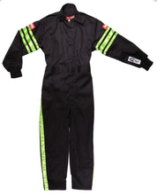 Load image into Gallery viewer, RaceQuip Green Trim SFI-1 JR. Suit - Kids XSM - 1950791