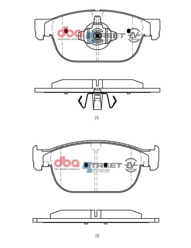 DBA 22-23 Volvo C40 Front SSEV Street Series Brake Pads - DB15116SSEV