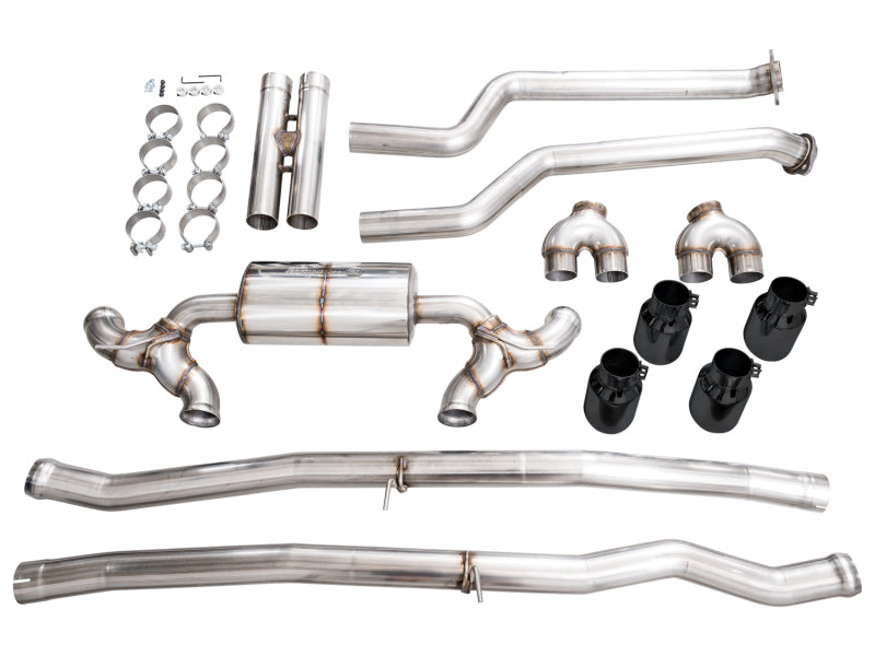 AWE Tuning BMW G90/G99 M5 Touring Edition Cat-Back Exhaust - Diamond Black Tips - 3015-43790