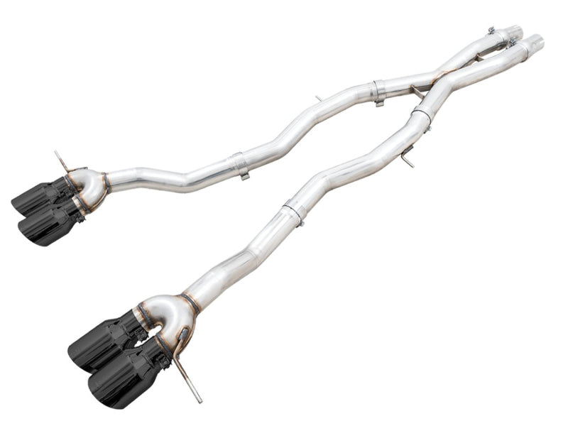AWE Tuning Track Edition Cat-Back Exhaust for BMW G8X M3/M4 - Diamond Black Tips - 3020-42482