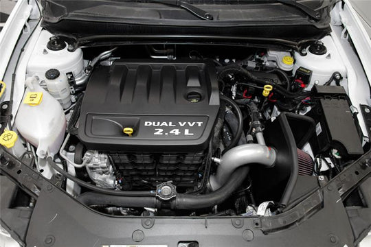 K&N 69 Series Typhoon Performance 13 Chrysler/Dodge 200/Avenger 2.4L Silver Cold Air Intake Kit - 69-2549TS