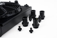Load image into Gallery viewer, CSF Universal Half Radiator w/-16AN &amp; Slip-On Fittings/12in SPAL Fan &amp; Shroud - Black Finish - 2858XB