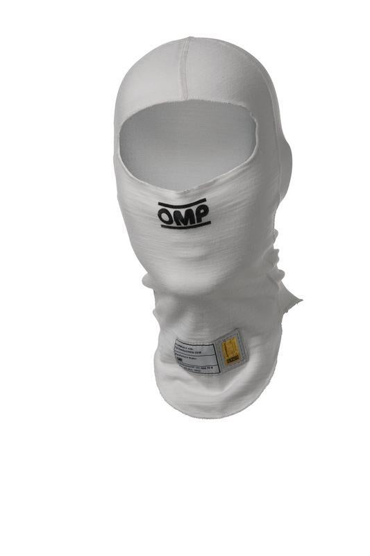 OMP TECNICA EVO BALACLAVA FIA 8856-2018 WHITE SZ S - IE0-0794-A01-020-S