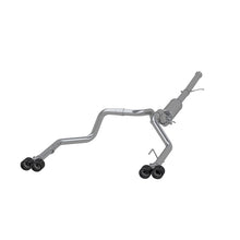 Load image into Gallery viewer, MBRP 19-21 Chevy Silverado 1500 6.2L 2.5in Dual Split Rear Cat Back w/ Quad Carbon Fiber Tips- T304 - S50053CF