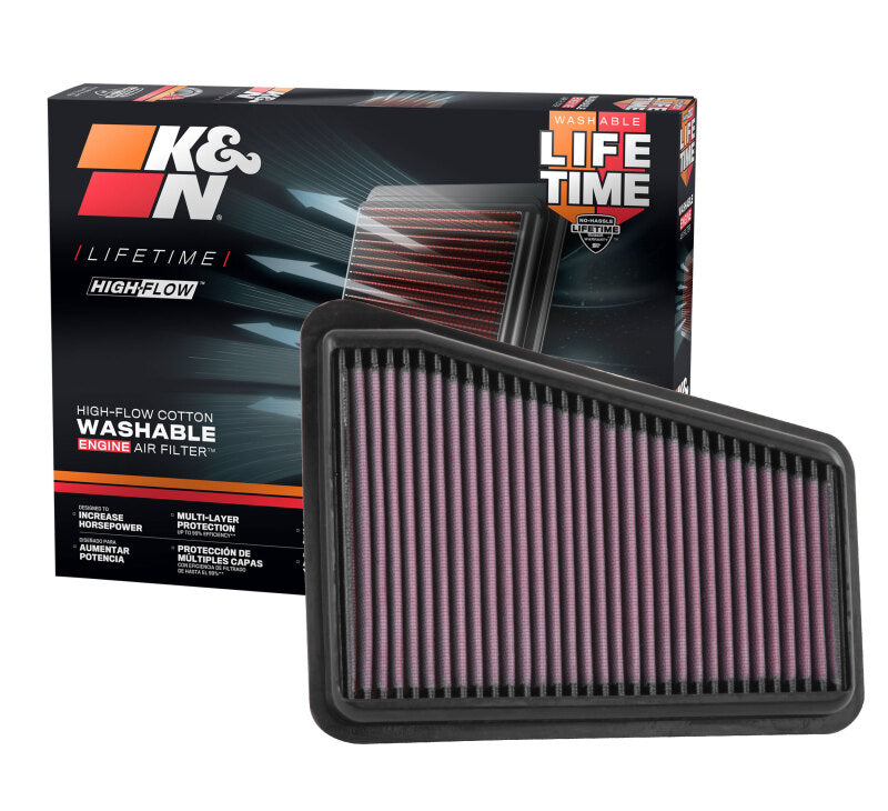 K&N 2018 Kia Stinger GT V6-3.3L Right Side Drop In Air Filter - 33-5068