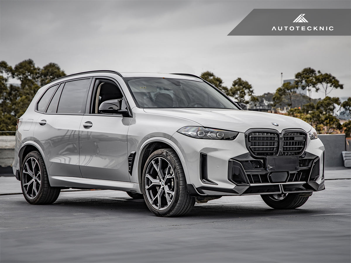 AutoTecknic Dry Carbon Front Lip Set - BMW G05 X5 M-Sport LCI