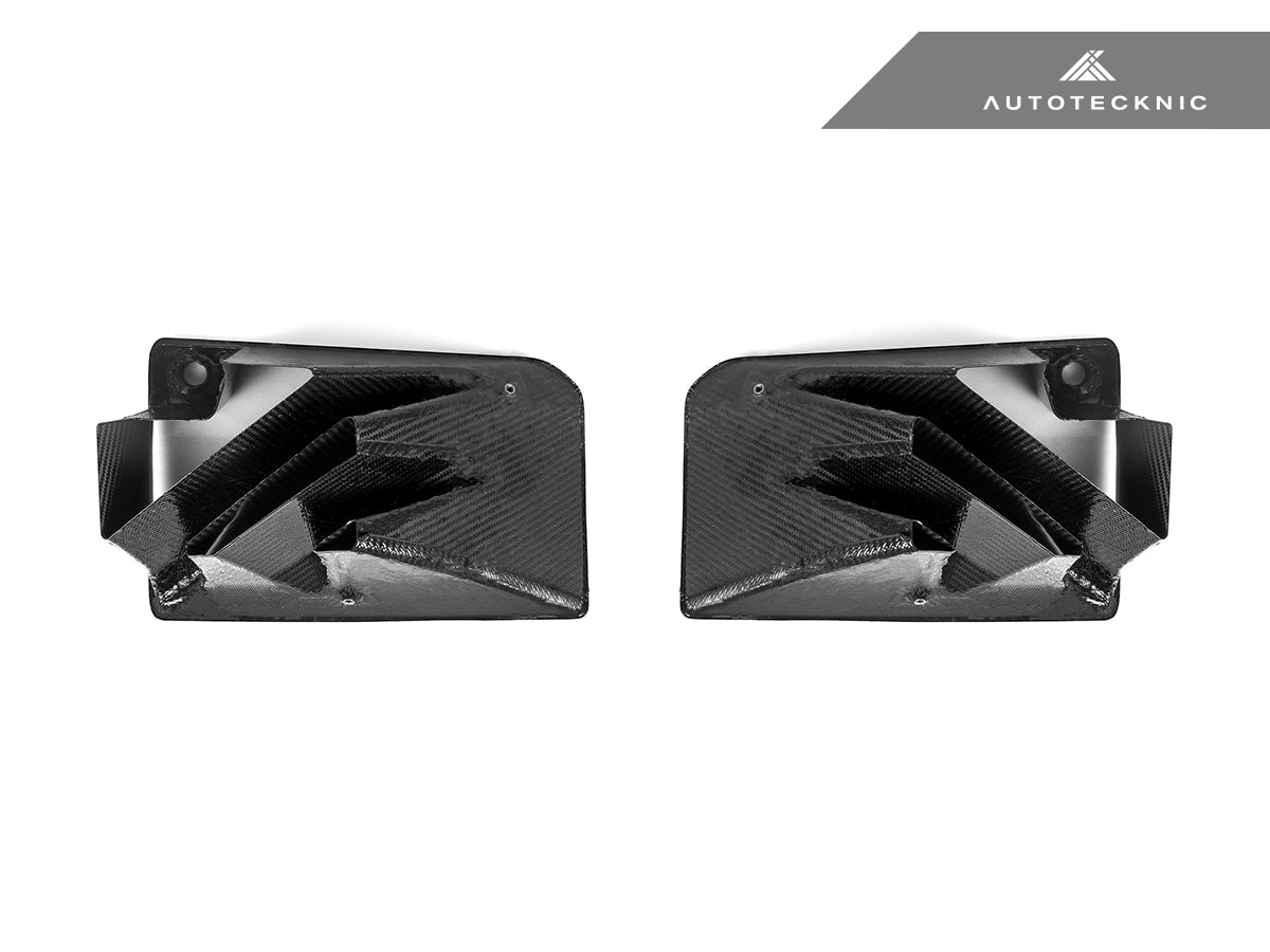 AutoTecknic Dry Carbon Corsa Front Bumper Lower Vent Set - BMW G87 M2