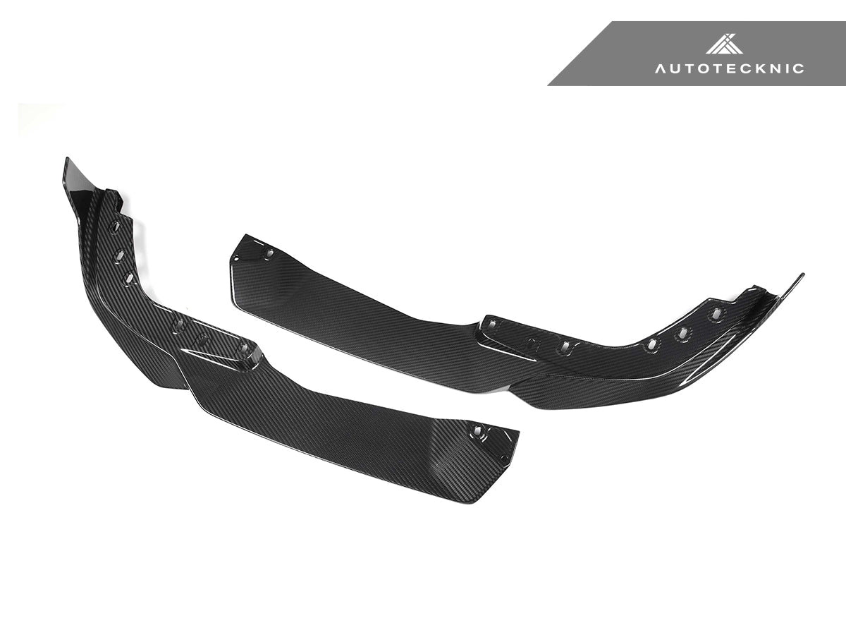 AutoTecknic Dry Carbon Performante Front Splitter Set - BMW G20 3-Series M-Sport LCI