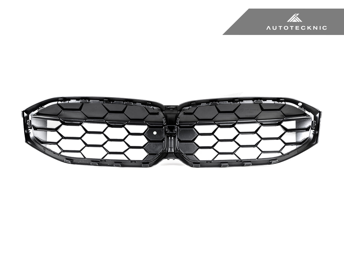 AutoTecknic Gloss Black Honeycomb Front Grille - BMW G20 3-Series LCI