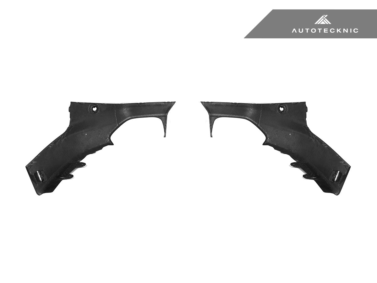 AutoTecknic Dry Carbon Rear Side Diffuser Set - BMW G42 2-Series