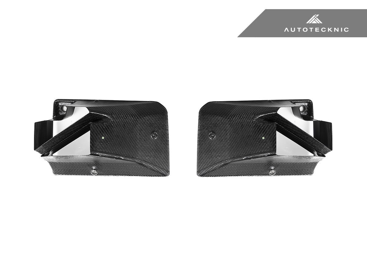 AutoTecknic Dry Carbon Front Bumper Lower Vent Set - BMW G87 M2