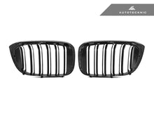 Load image into Gallery viewer, AutoTecknic Dry Carbon Fiber Dual-Slats Front Grille Set - BMW G01 X3 | G02 X4 Pre-LCI