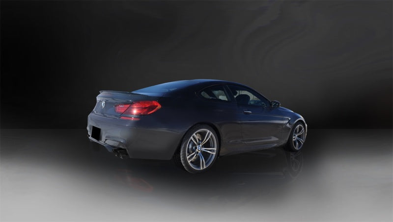 Corsa 2012-2017 BMW M6 F12 / F13 / F06 Black Sport Axle-Back Exhaust - 14929BLK