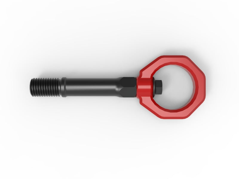 aFe CONTROL Front Tow Hook Nissan Z 23-25 V6-3.0LRed - 450-712001-R