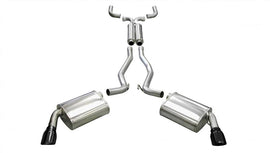Corsa 2010-2015 Chevrolet Camaro Coupe/Convertible RS 3.6L V6 Black Sport Cat-Back + XO Exhaust - 14953BLK