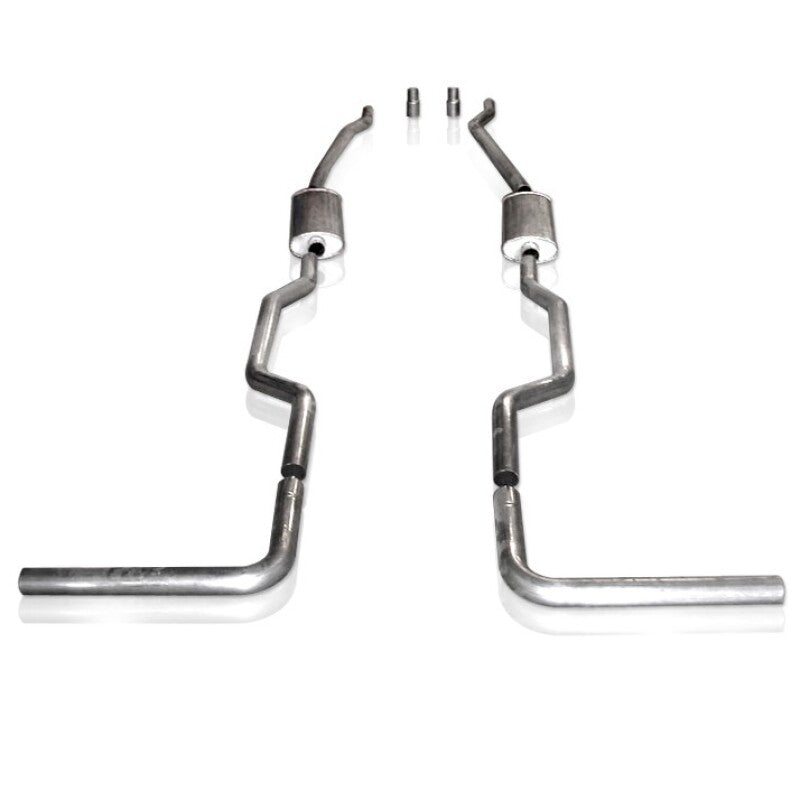 Stainless Works Chevy/GMC Truck 1967-87 Exhaust 2.5in Turbo Muffler System - CT67725TS