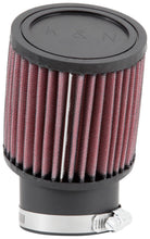Load image into Gallery viewer, K&amp;N Filter Universal Rubber Round Straight Filter 20 Deg Angled 2-7/16in Flange 3-3/4in OD 4in H - RU-1750