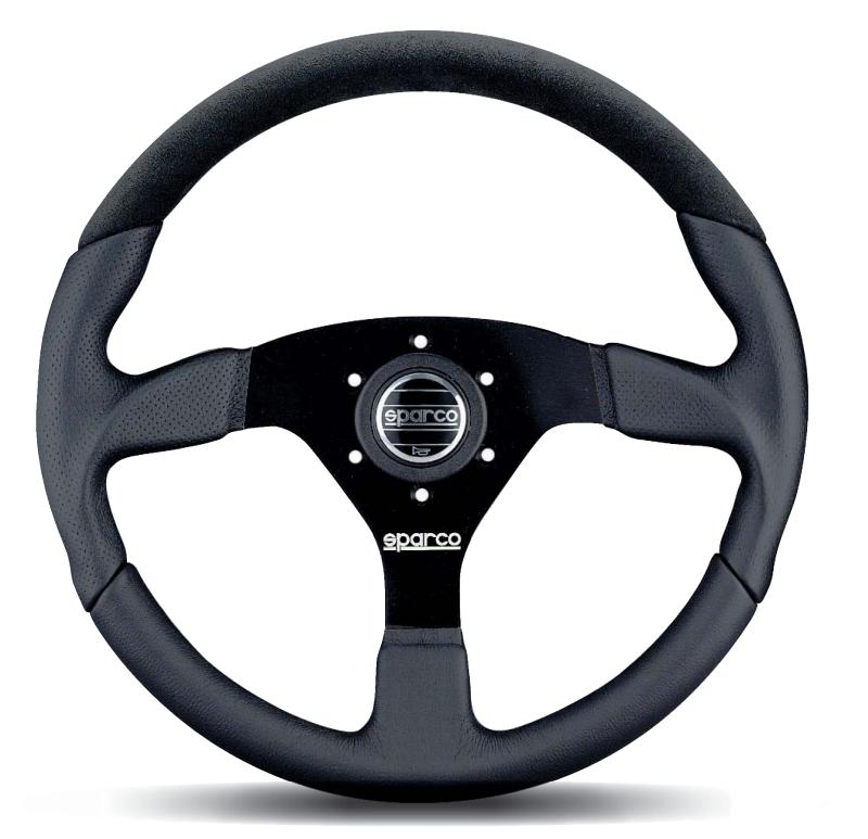Sparco Steering Wheel L505 Lap 5 Blk/Blk/Blk - 015TL522TUV