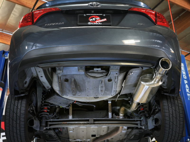 aFe 14-19 Toyota Corolla 1.8L Takeda 2.5in 304SS Axle-Back Exhaust w/ Polished Tip - 49-36083-P